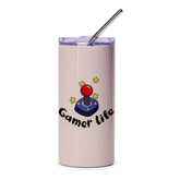 Gamer Life Tumbler, Retro Gaming Gift, Video Game Lover Cup, Funny Gamer Present, Gift for Geeks, Gamer Girl Gift, Gaming Tumbler - Tawshia